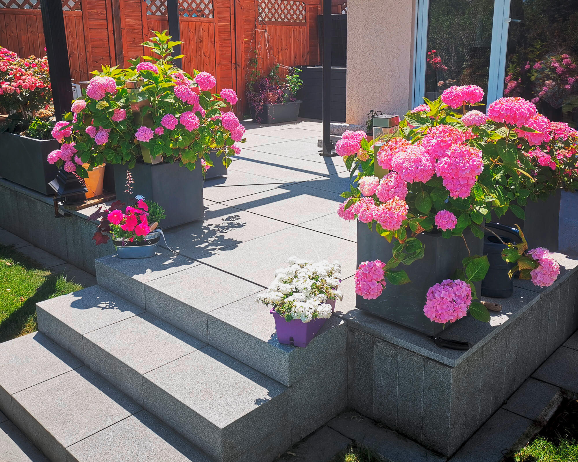 BLUMENKASTEN  - Anthrazit, Basics, Kunststoff (39/43/39cm)