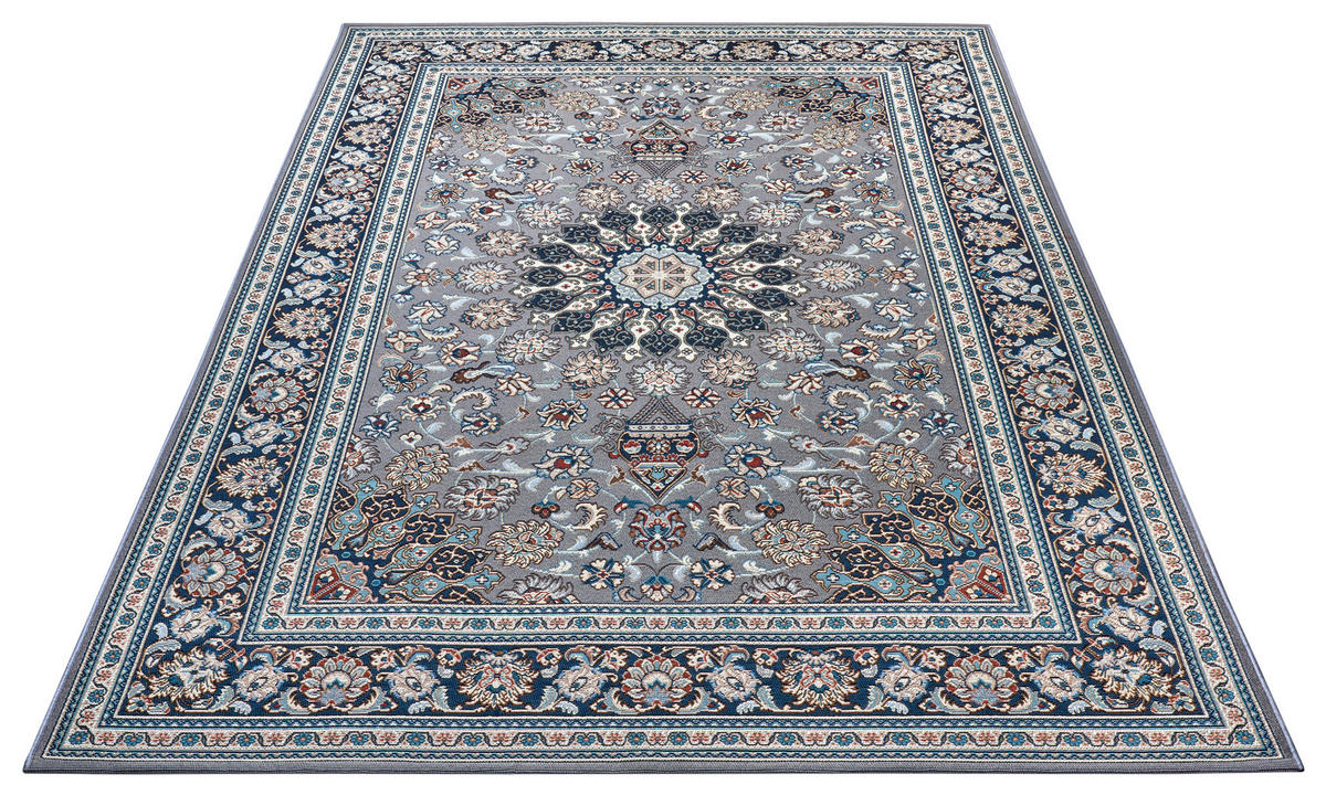 OUTDOORTEPPICH 200/285 cm Flair Blau, Grau  - Blau/Grau, Design, Kunststoff (200/285cm)