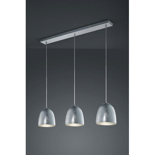 HÄNGELEUCHTE ONTARIO   - Silberfarben/Nickelfarben, Basics, Glas/Metall (80/130cm) - Trio Leuchten