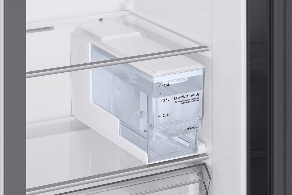 SIDE-BY-SIDE 91,2/178,0/71,6 cm RS6GA854CB1/EG  - Schwarz, Basics, Glas/Kunststoff (91,2/178,0/71,6cm) - Samsung