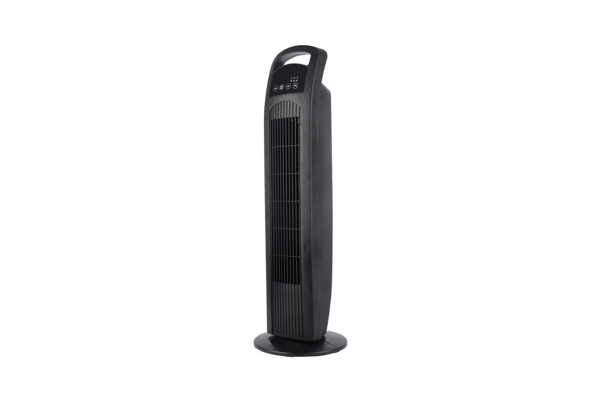 VENTILATOR CU PICIOR - negru, Basics, plastic (25,5/80cm) - Mican