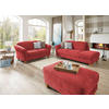 RÉCAMIERE in Flachgewebe Rot  - Rot/Naturfarben, Konventionell, Holz/Textil (194/84/91cm) - Sit & More