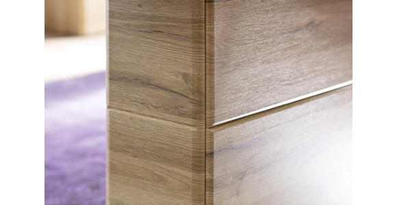 ESSTISCH in Holzwerkstoff 180(280)/100/78 cm - Eichefarben/Silberfarben, KONVENTIONELL, Holzwerkstoff (180(280)/100/78cm) - Cantus