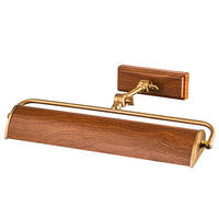 BILDERLEUCHTE - Eichefarben/Messingfarben, Konventionell, Metall (12,7/44,5/31,8cm) - Elstead Lighting