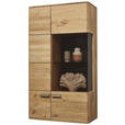 HÄNGEVITRINE in Wildeiche   - Wildeiche/Bronzefarben, Natur, Glas/Holz (76,9/137,8/37,1cm) - Valnatura