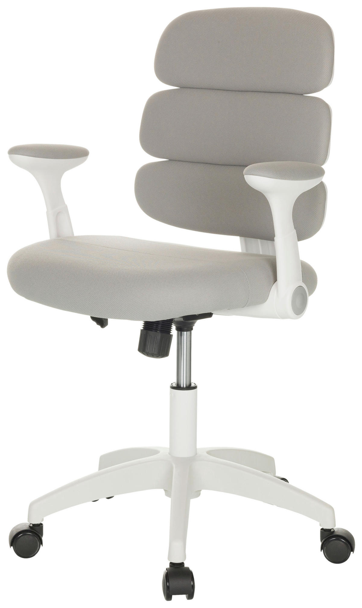 MLADINSKI VRTLJIVI STOL tekstil siva  - siva/bela, Basics, umetna masa/tekstil (62/86-97/62cm) - MID.YOU