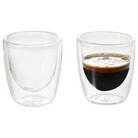 ESPRESSOGLAS DUO  - Transparent, Design, Glas (6,30/7,10/6,30cm) - Leonardo