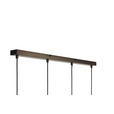 HÄNGELEUCHTE 80,5/10/150 cm - Graubraun, Trend, Glas/Metall (80,5/10/150cm) - Novel