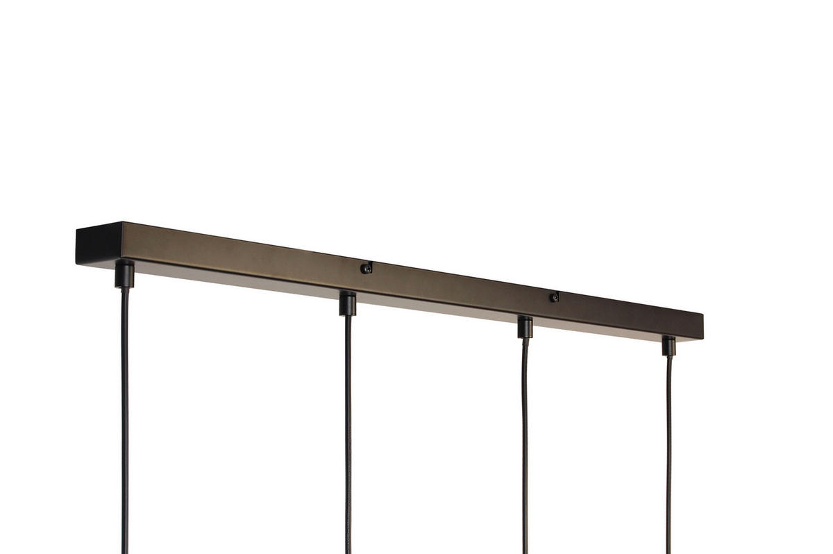 HÄNGELEUCHTE 80,5/10/150 cm    - Graubraun, Trend, Glas/Metall (80,5/10/150cm) - Novel
