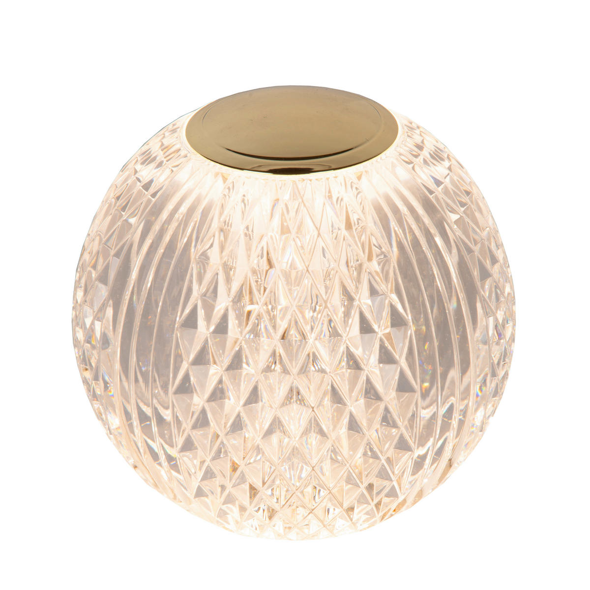 NAMIZNA LED-SVETILKA  Cintra   11/11/10.5 cm          - barve medenine/prosojno, Romantika, umetna masa (11/11/10.5cm)