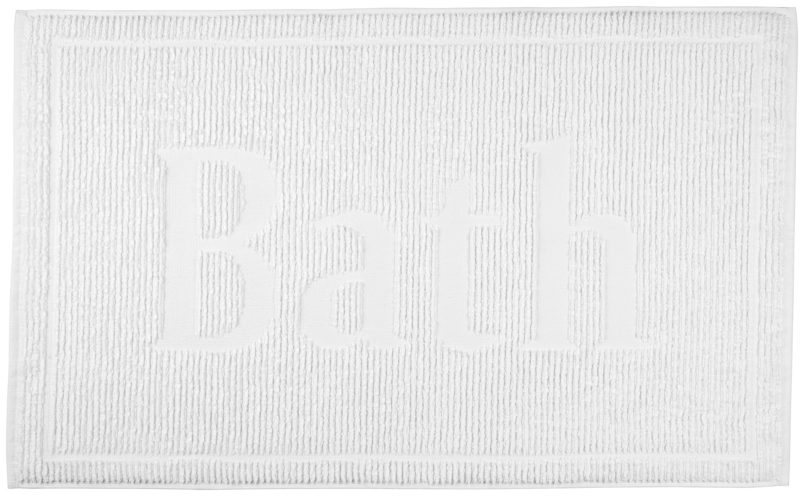 BADEMATTE Bonita 50/80 cm - Weiß, Design, Textil (50/80cm) - Bio:Vio