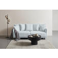 BIGSOFA in Cord Grau - Schwarz/Grau, Design, Textil/Metall (226/91/103cm) - Carryhome