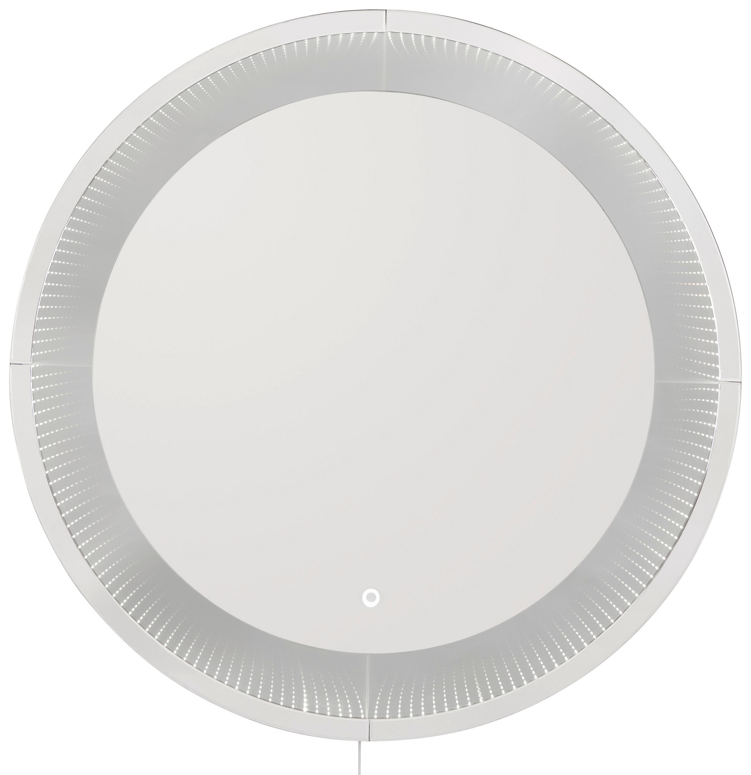 FALI TÜKÖR 80/80/6 cm    - ezüstszínű, Design, faalapú anyag/Üveg (80/80/6cm) - Xora