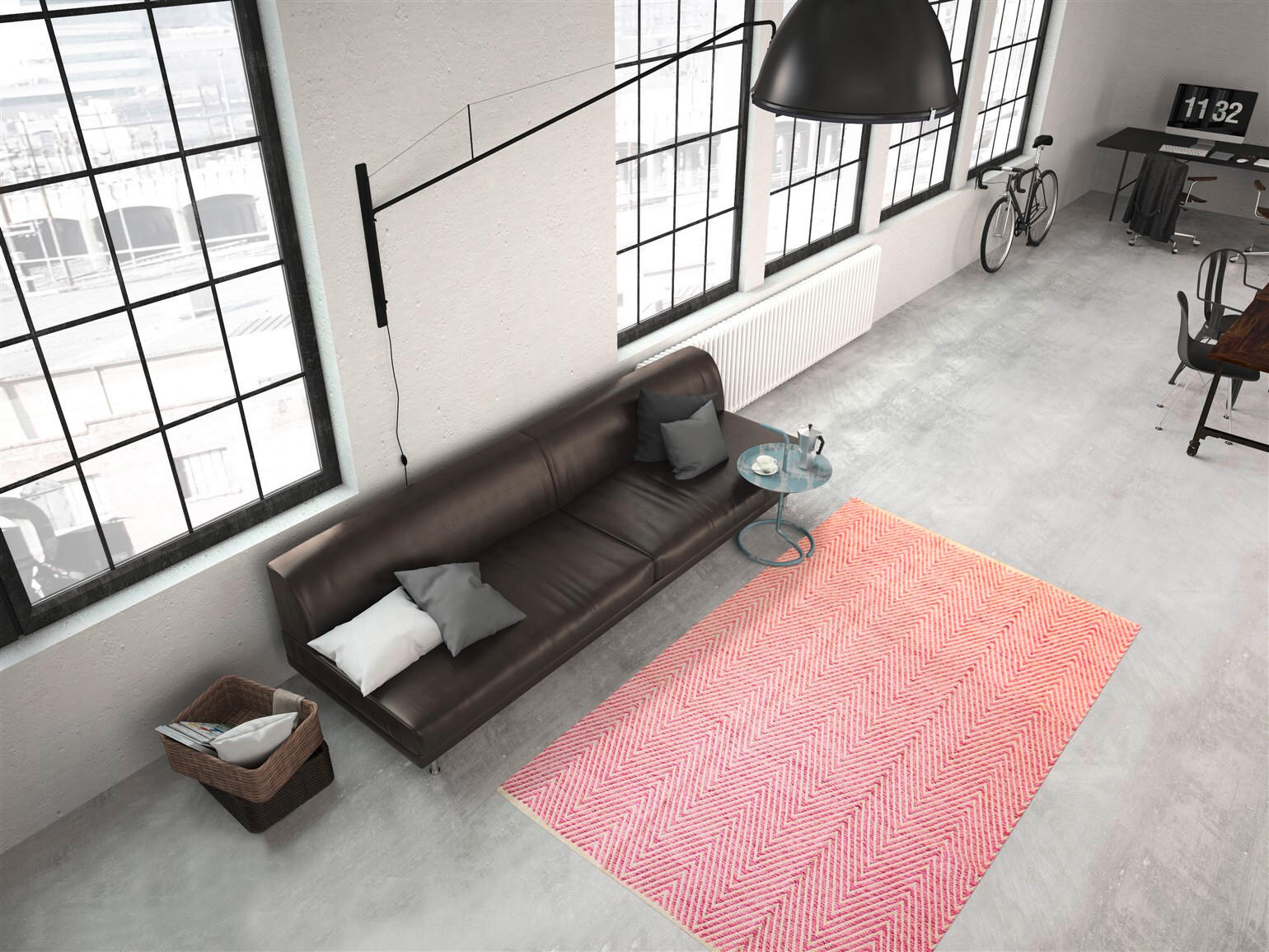 FLACHWEBETEPPICH 80/150 cm Aperitif 510 Pink Pink  - Pink, KONVENTIONELL, Textil (80/150cm)