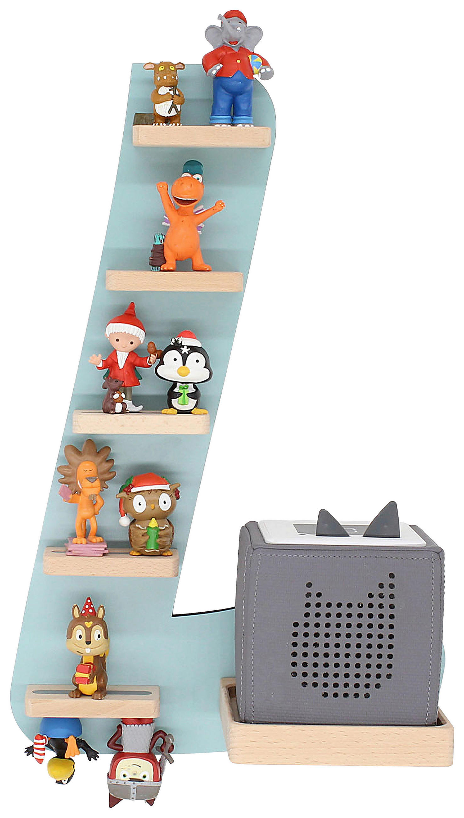 KINDERREGAL  - Grün, Modern, Holzwerkstoff (32/47/19cm) - MID.YOU