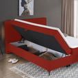 BOXBETT 140/200 cm  in Terracotta  - Terracotta/Schwarz, Design, Holz/Holzwerkstoff (140/200cm) - Xora