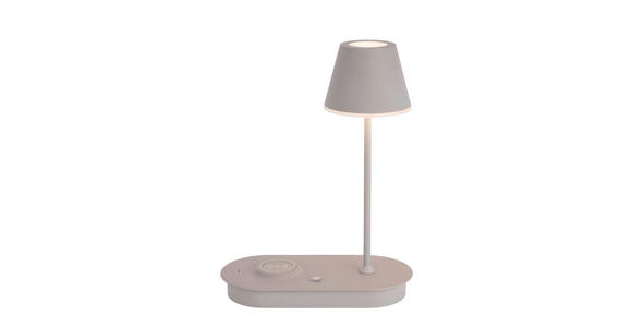 LED-TISCHLEUCHTE 25/12/33 cm - Grau, Design, Kunststoff/Metall (25/12/33cm) - Novel