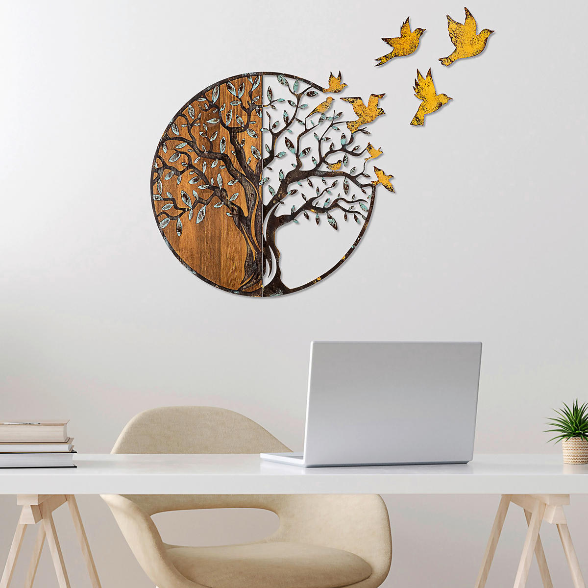 OBJEKTBILD 92/71 cm  - Multicolor, Basics, Holzwerkstoff (92/71cm)