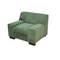 SESSEL Mikrofaser Grün    - Wengefarben/Grün, Design, Holz/Textil (101/74/85cm) - MID.YOU