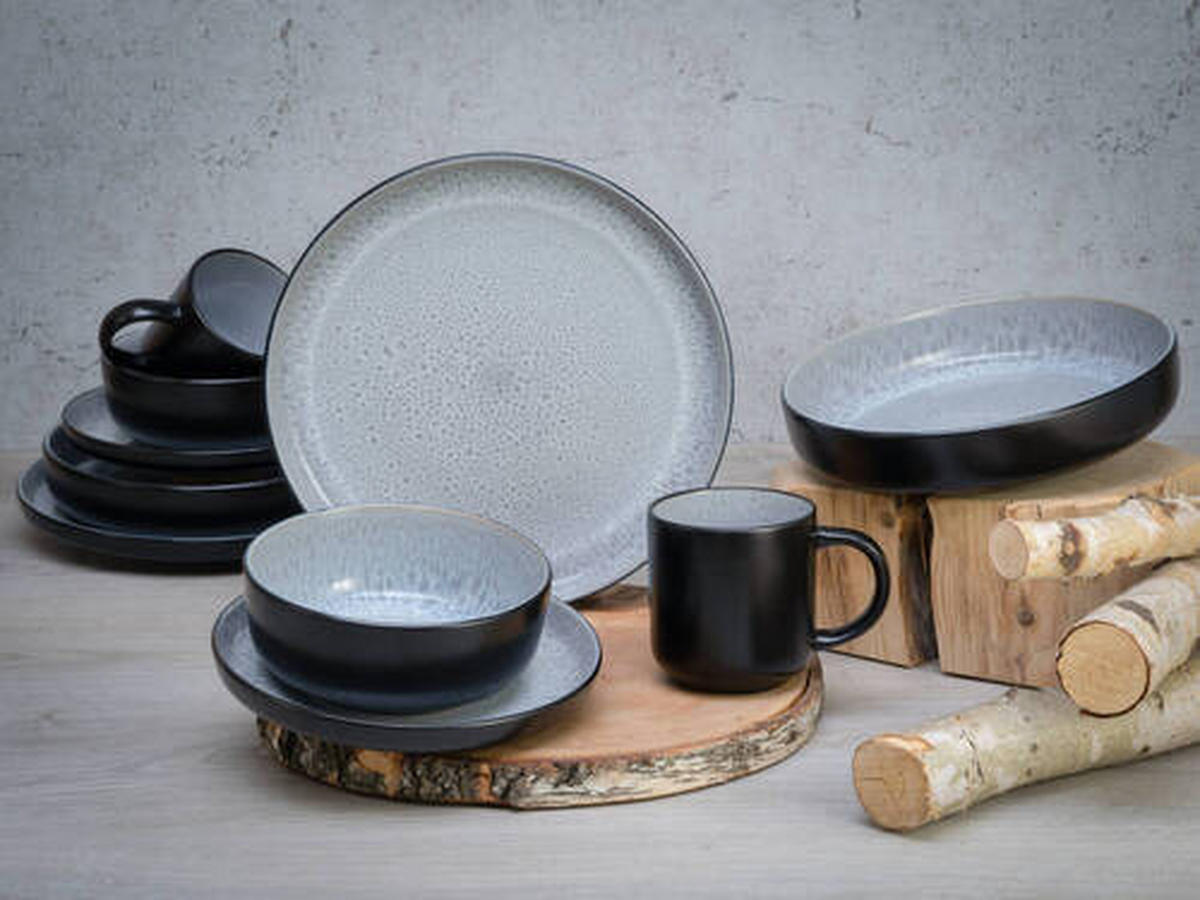 KOMBISERVICE 10-teilig  - Hellgrau, Trend, Keramik - Creatable