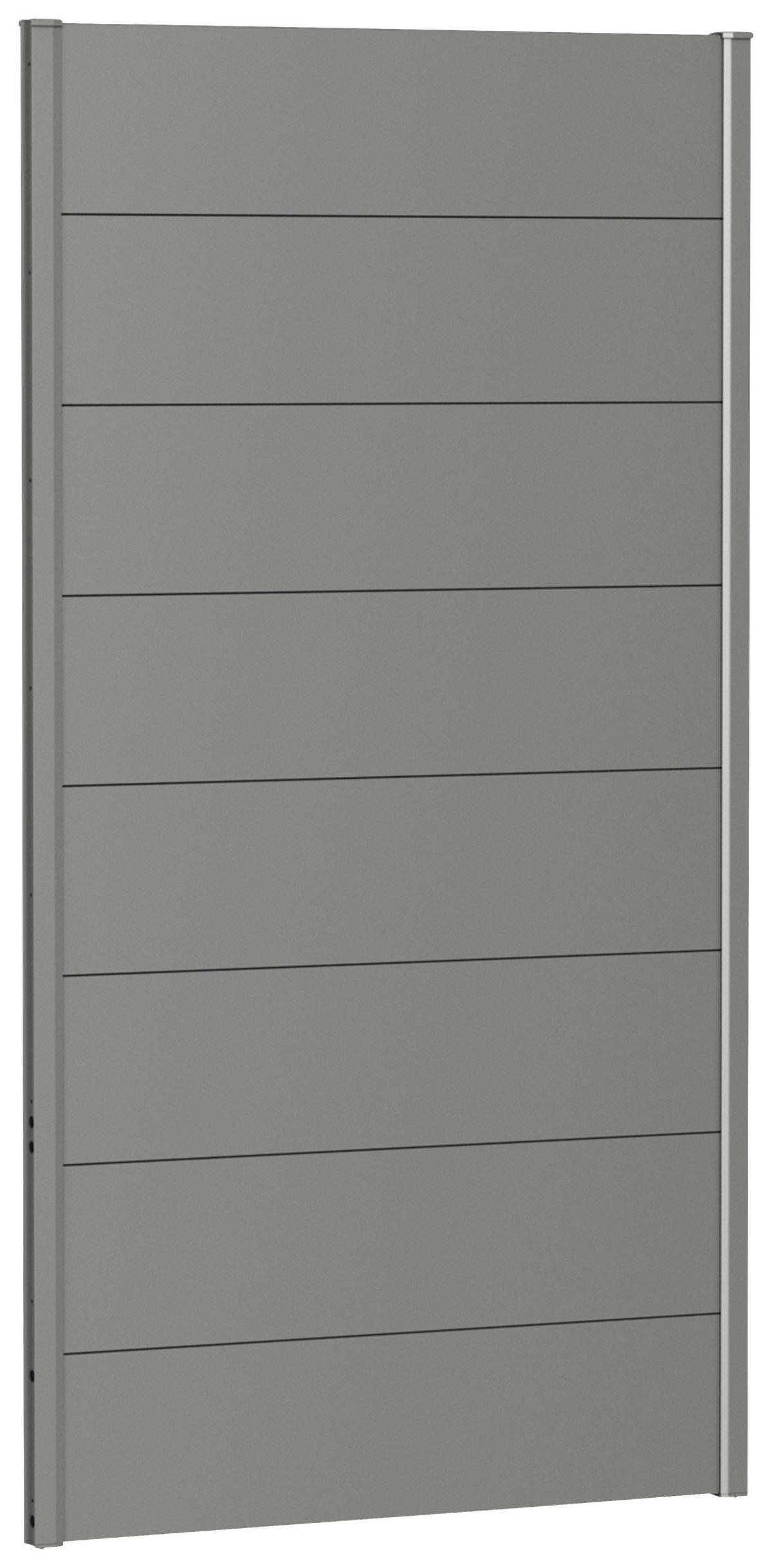 SICHTSCHUTZ - Grau, Basics, Metall (96/182/4,4cm) - Biohort