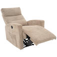 FERNSEHSESSEL  mit Webstoff Braun, Schwarz  - Schwarz/Braun, Design, Kunststoff/Textil (76/102/93cm) - Carryhome