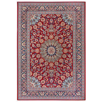OUTDOORTEPPICH 120/180 cm Flair Blau, Rot  - Blau/Rot, Design, Kunststoff (120/180cm)