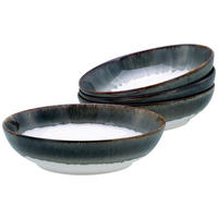 SCHÜSSELSET Cascade 4-teilig  - Weiß/Grau, Design, Keramik - Creatable
