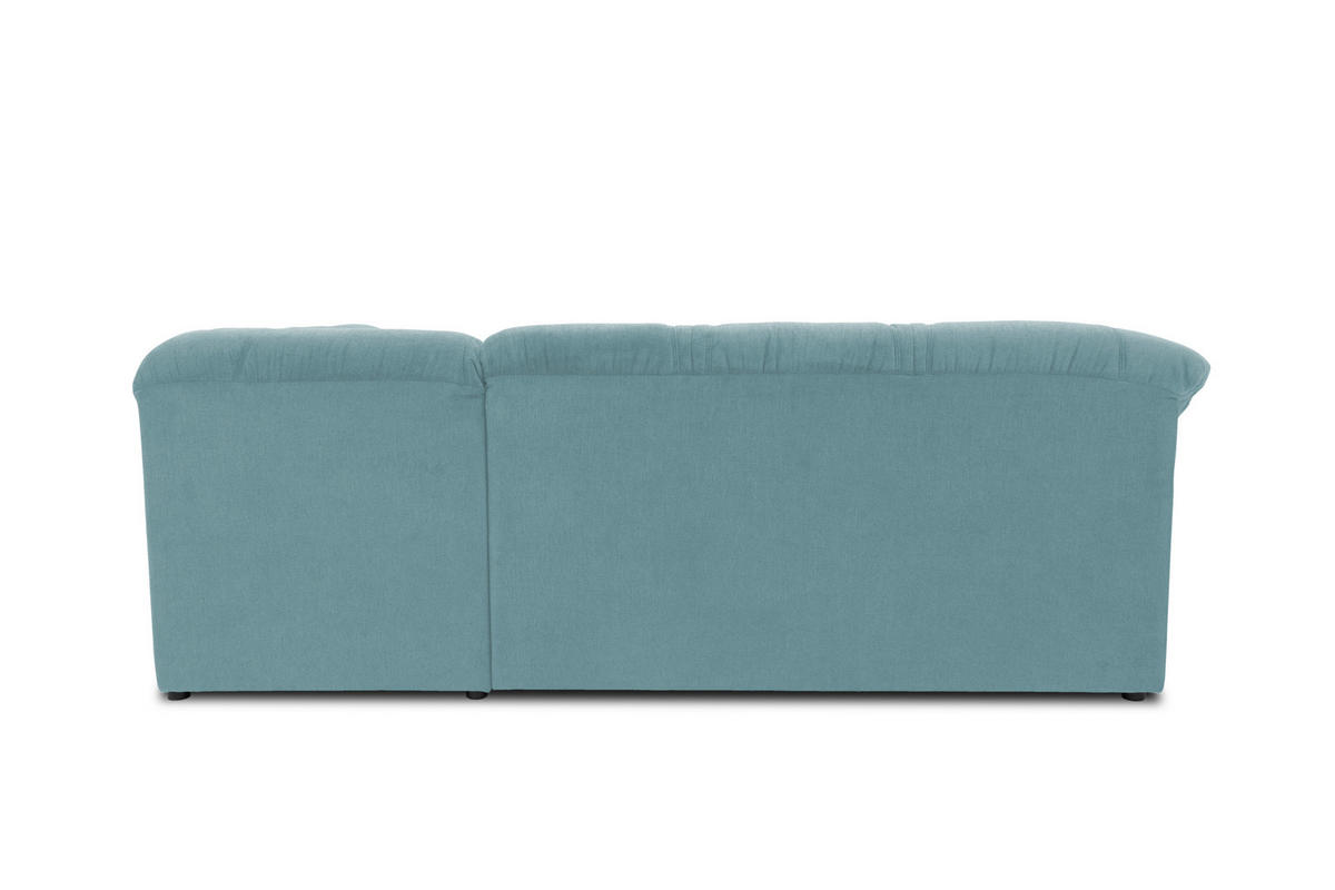 ECKSOFA Petrol Mikrofaser  - Petrol/Schwarz, KONVENTIONELL, Kunststoff/Textil (240/190cm) - MID.YOU