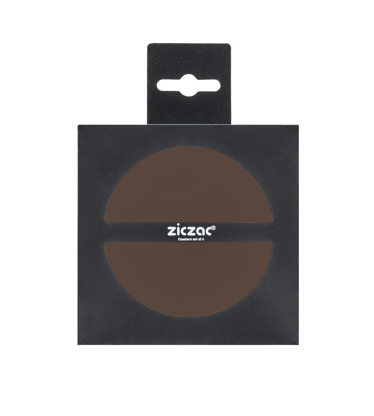 SET PODMETAČA ZA ČAŠE  tekstil    - braon, Osnovno, tekstil (10cm) - ZICZAC