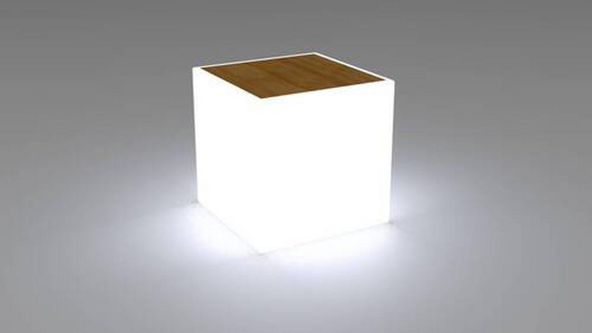 AUßENLEUCHTE BORA 43/43/43 cm   - Basics, Holz/Kunststoff (43/43/43cm) - New Garden
