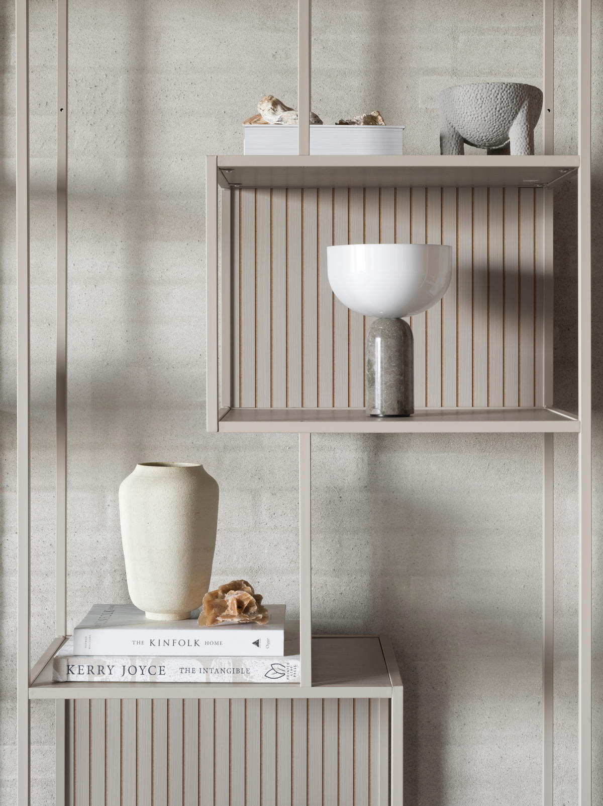 REGAL  77/185/35 cm Grau  - Grau, Modern, Holzwerkstoff/Metall (77/185/35cm)