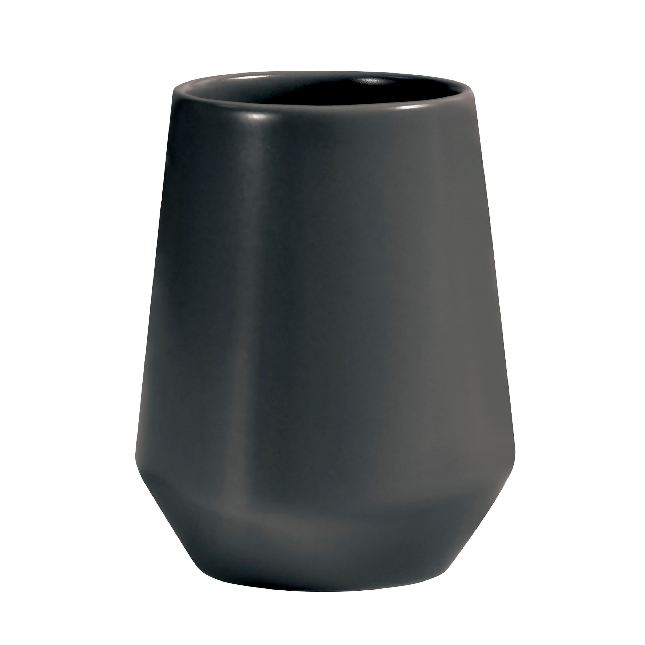 ZAHNBÜRSTENHALTER Keramik  - Schwarz, Basics, Keramik (9/11,5cm) - Spirella