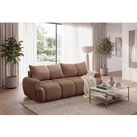SCHLAFSOFA ALBA in Struktur Kupferfarben  - Schwarz/Kupferfarben, Design, Holz/Holzwerkstoff (242/93/104cm) - MID.YOU