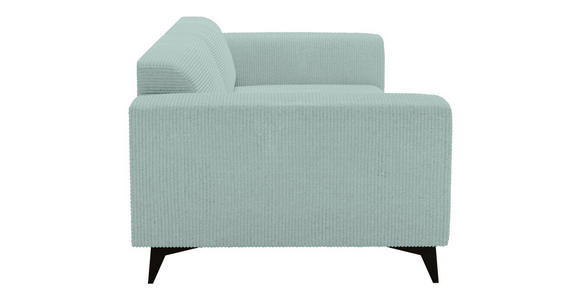 3-SITZER-SOFA Cord Salbeigrün  - Salbeigrün/Schwarz, KONVENTIONELL, Textil/Metall (237/75/104cm) - Carryhome