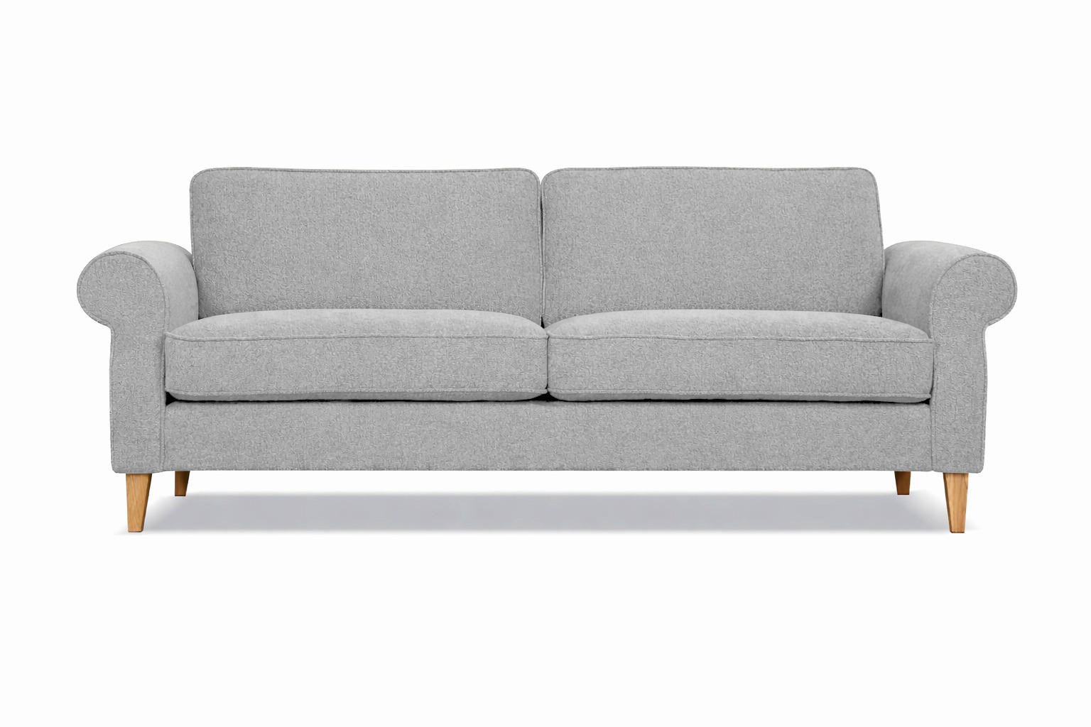 3-SITZER-SOFA NAOMI in Grau  - Grau, Design, Textil (224/82/91cm) - Livetastic