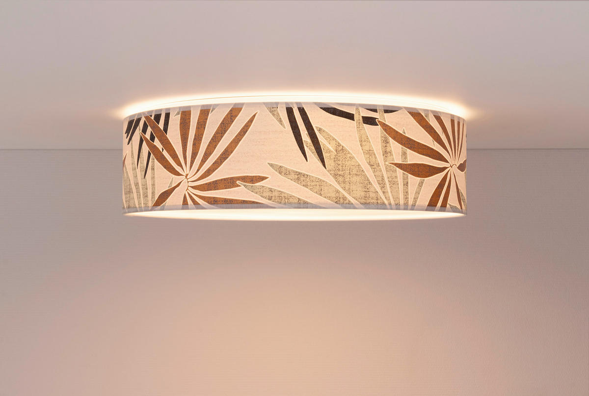 DECKENLEUCHTE Hoja 48/14 cm  - Multicolor, Design, Papier/Metall (48/14cm)
