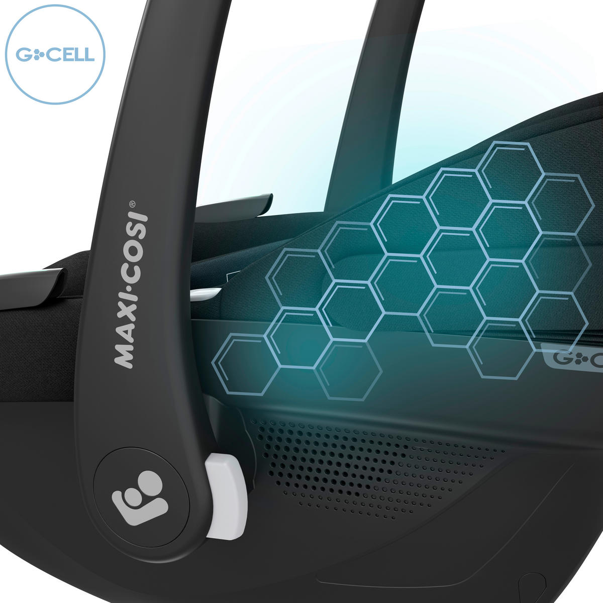 BABYSKYDD Pebble S  - svart, Basics, metall/textil (44/56,5/67cm) - Maxi Cosi Pro