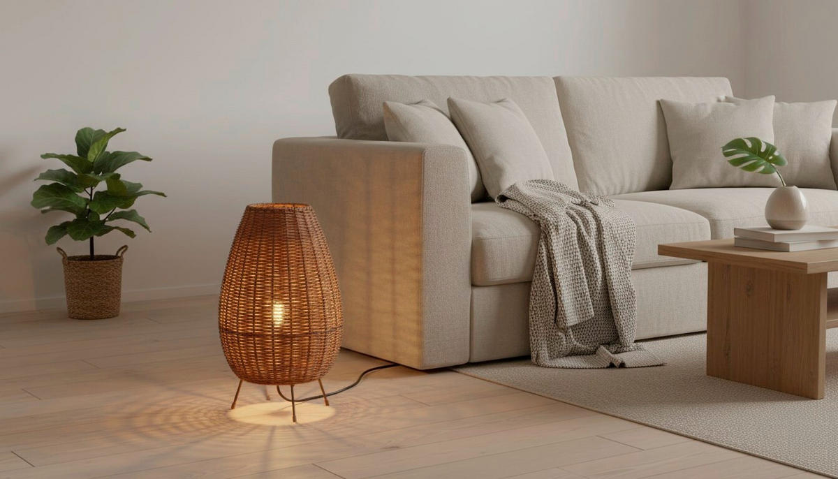 STEHLEUCHTE 20/33 cm  - Braun, Trend, Holz/Metall (20/33cm) - Collett's Monde