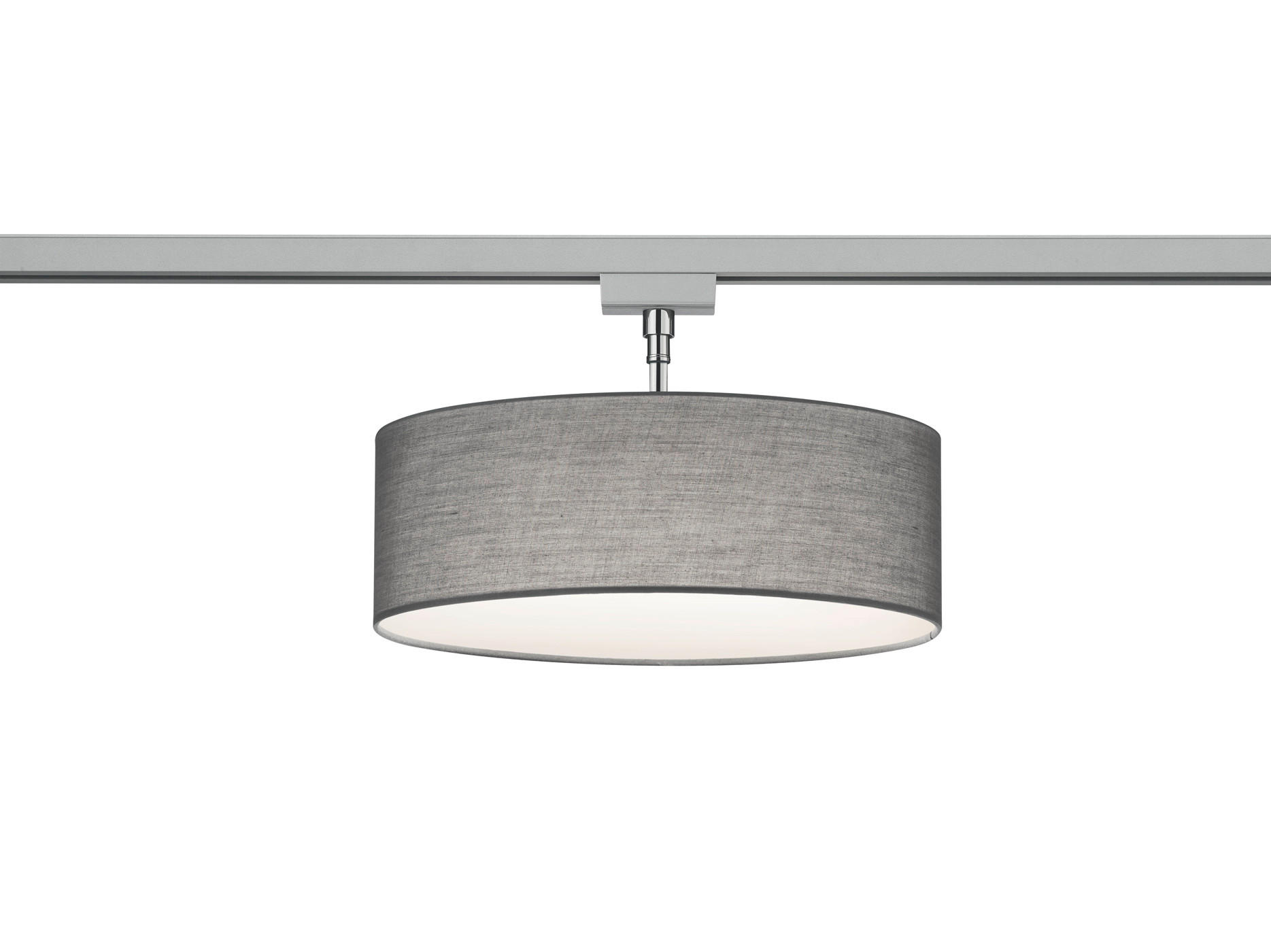 Trio Leuchten Schienensystem-Hängeleuchte Duoline Track-System Grau 16.3 cm