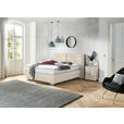 BOXSPRINGBETT 180/200 cm,  in Beige, Matratze, H2 + H2 = mittel  - Chromfarben/Beige, KONVENTIONELL, Textil (180/200cm) - Dieter Knoll