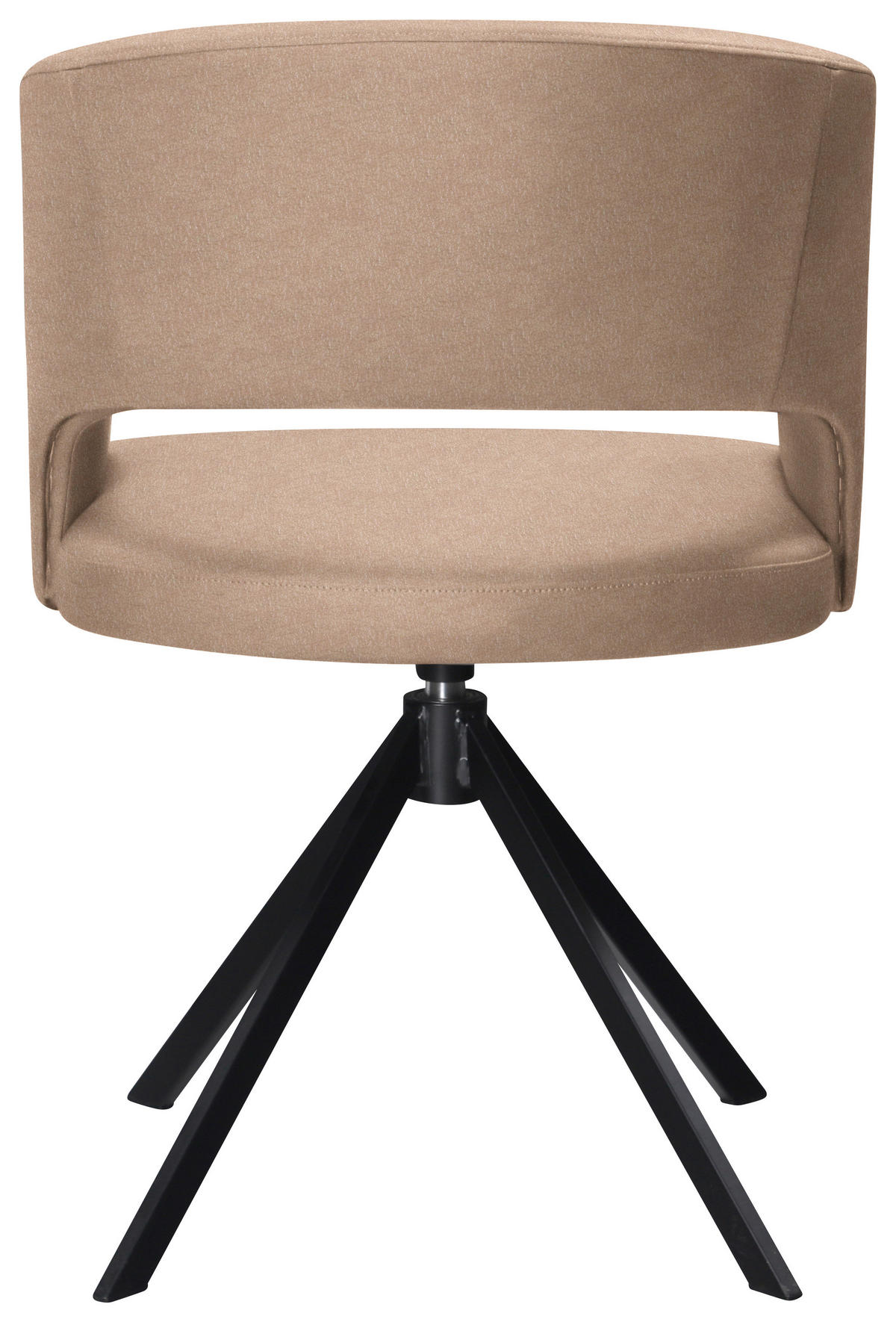CHAISE ACCOUDOIRS  in Stahl Lederlook (vegan)  - Beige/Schwarz, Konventionell, Textil/Metall (56/84/59cm) - Moderano