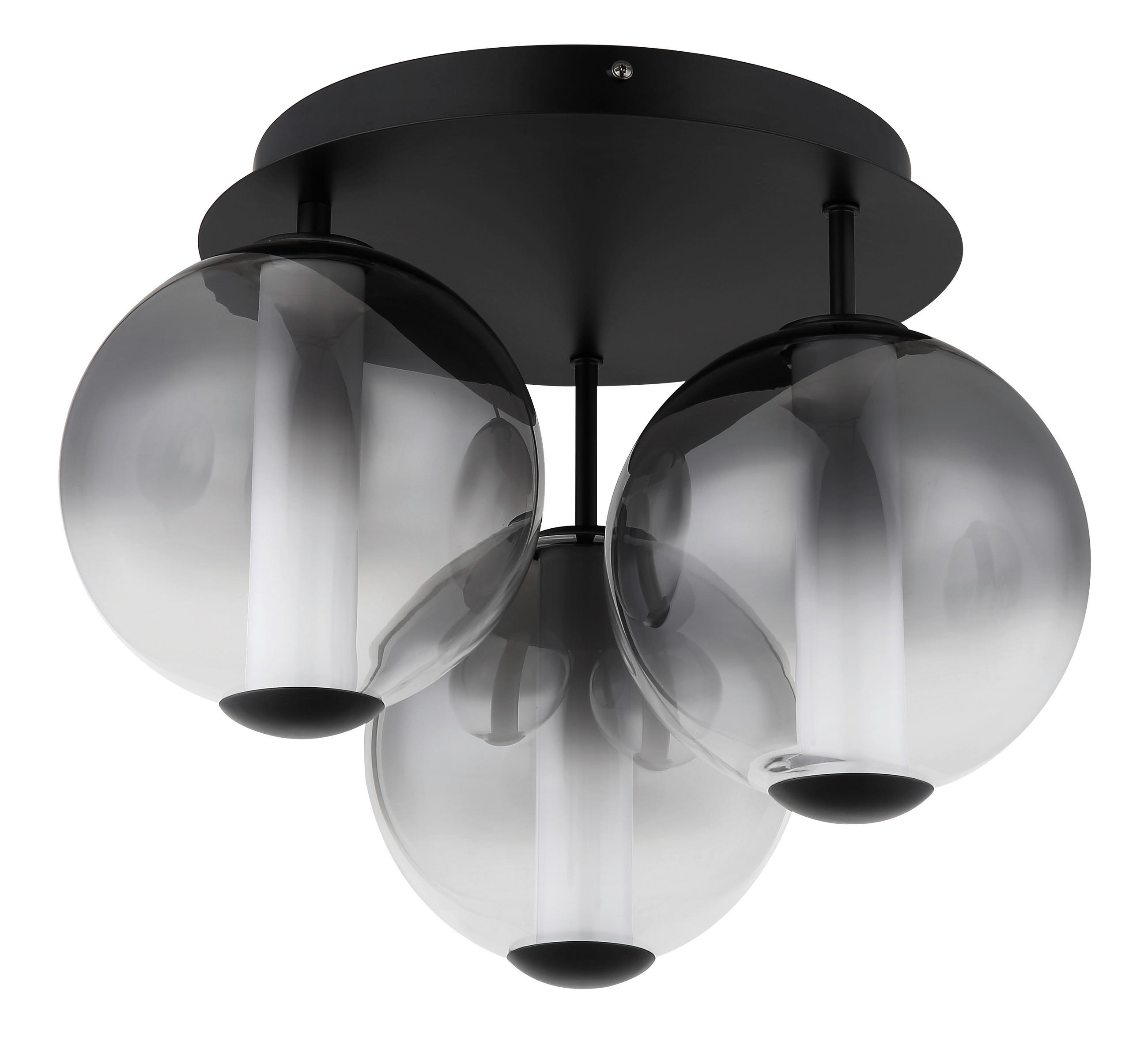 STROPNA LED-SVETILKA LACY //3000 K/230 V/ - siva/črna, Konvencionalno, kovina/umetna masa (38/29,5cm) - Globo