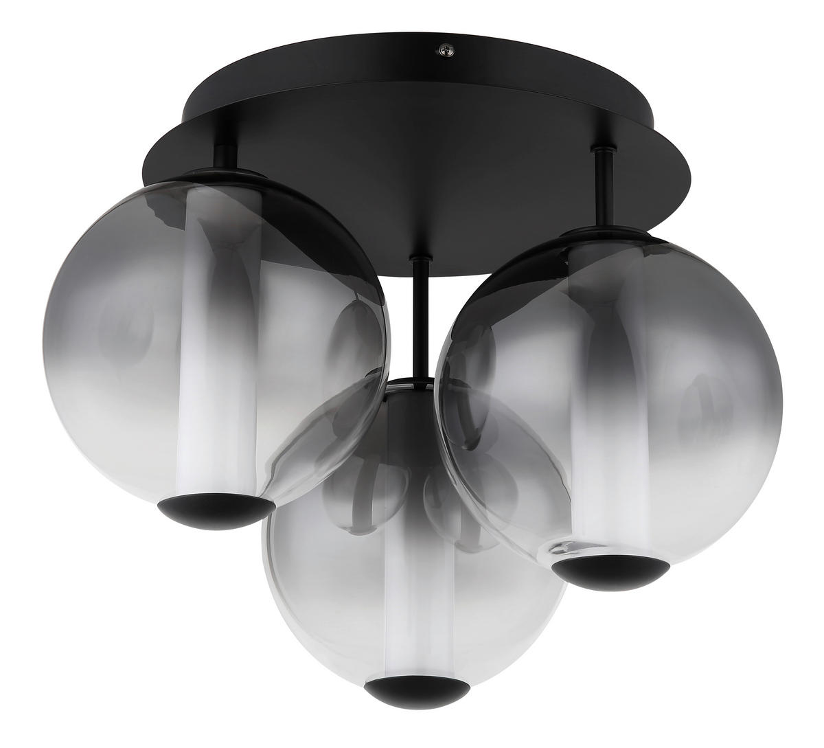 STROPNA LED-SVETILKA  LACY //3000 K/230 V/ - siva/črna, Konvencionalno, kovina/umetna masa (38/29,5cm) - Globo