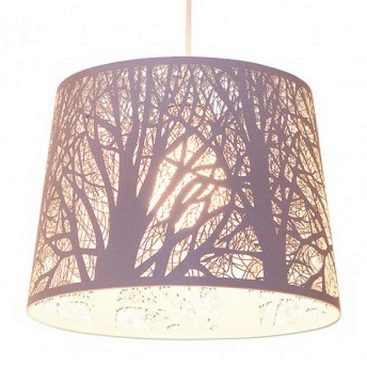 HÄNGELEUCHTE WHITE WOOD 25/110 cm   - Weiß, Trend, Kunststoff/Metall (25/110cm) - Näve