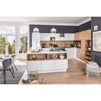 EINBAUKÜCHE NOVA LACK  - Eichefarben/Weiß, Design, Holzwerkstoff - Nolte Küchen