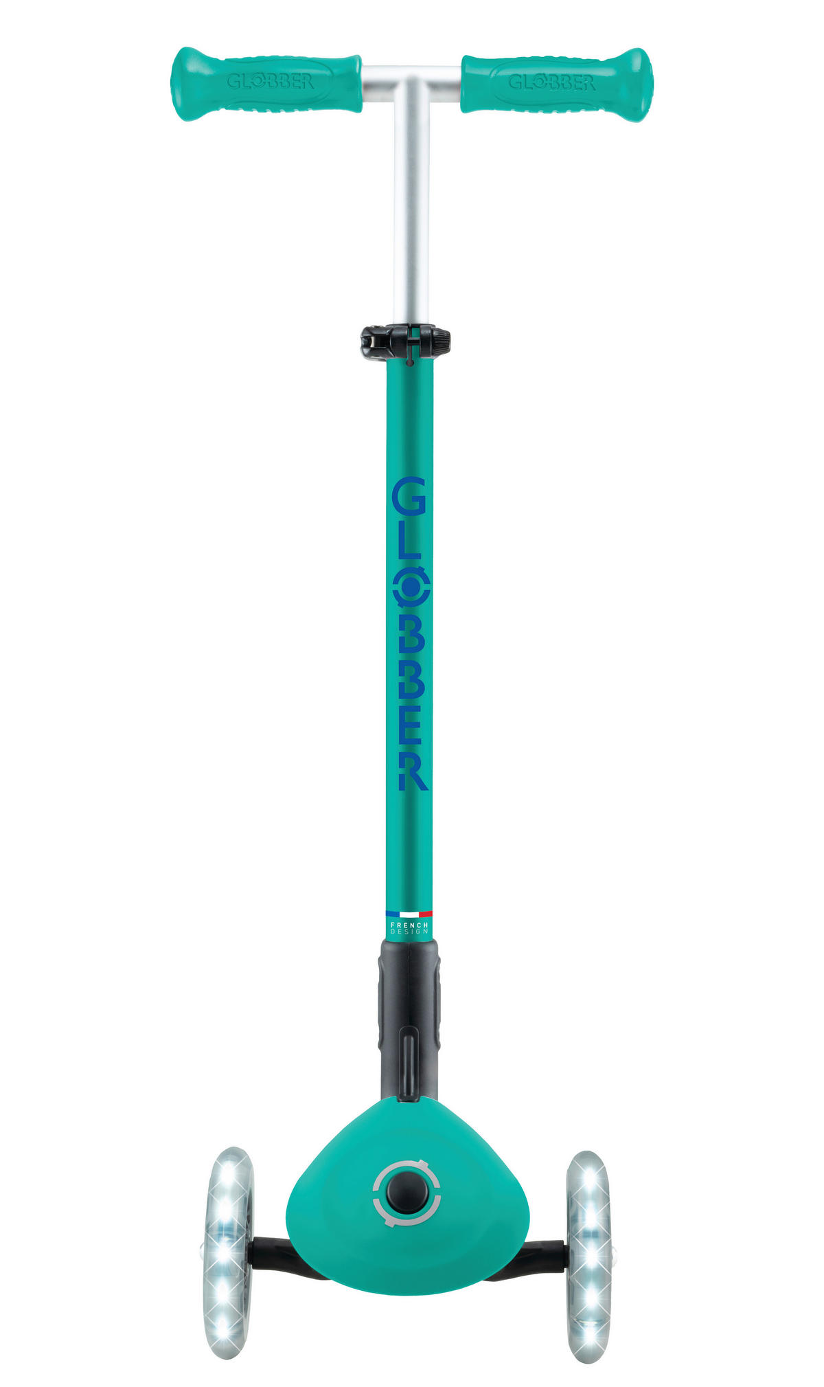 KINDERSCOOTER ELITE LIGHTS  - Türkis, Basics, Kunststoff (57.5/28/82.5cm) - GLOBBER