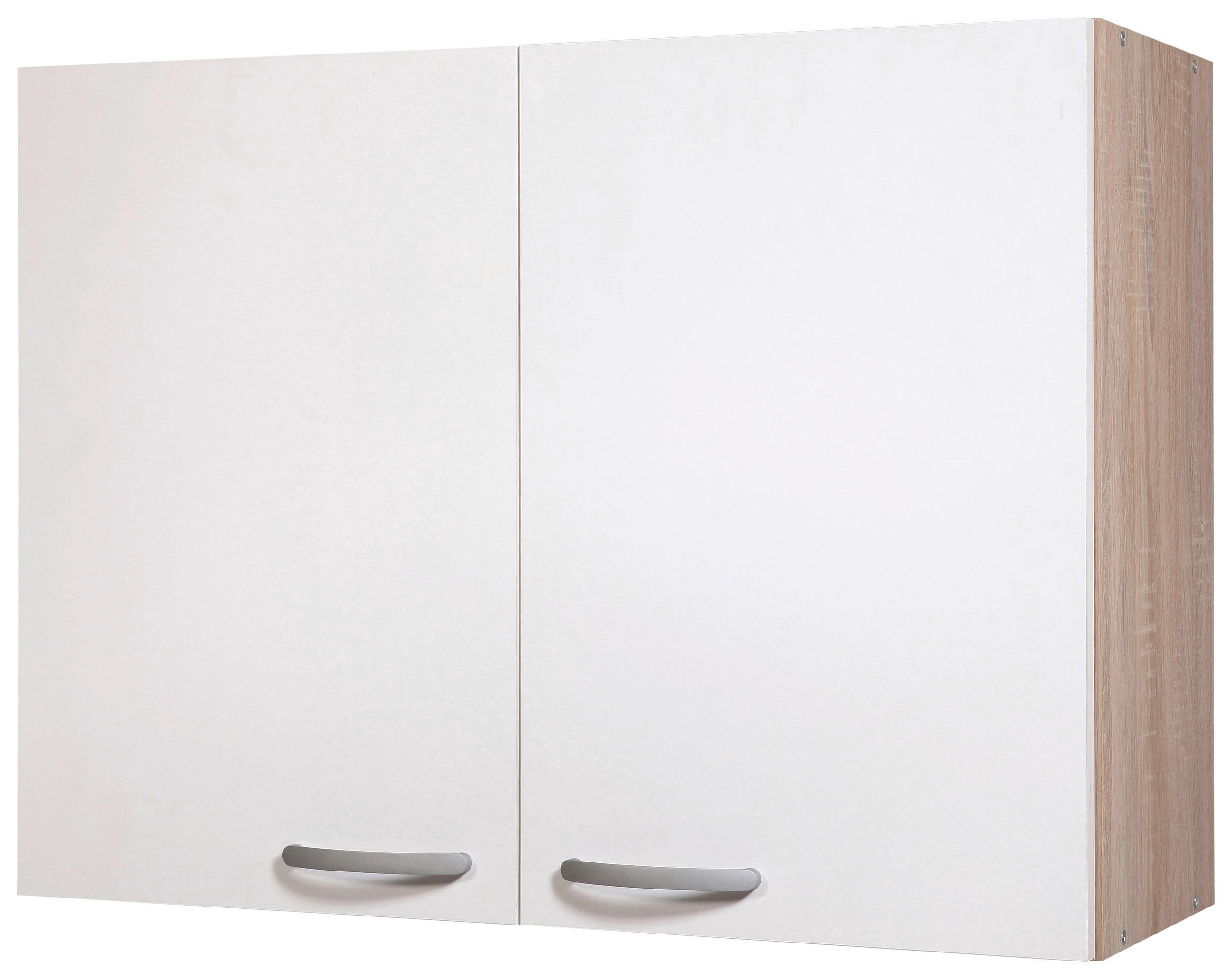 GORNJI KUHINJSKI ELEMENT   - sonoma hrast/boja aluminijuma, Dizajnerski, metal/pločasti materijal (80/60/35cm) - Xora