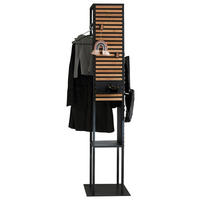 GARDEROBENSTÄNDER in Anthrazit, Eichefarben 42/186/42 cm   - Eichefarben/Anthrazit, Design, Holz/Metall (42/186/42cm) - Schöner Wohnen