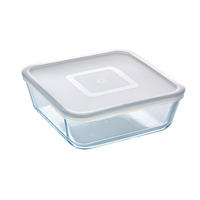 FAGYASZTÓ DOBOZ  2 l  - áttetsző/fehér, Basics, műanyag/üveg (2l) - Pyrex